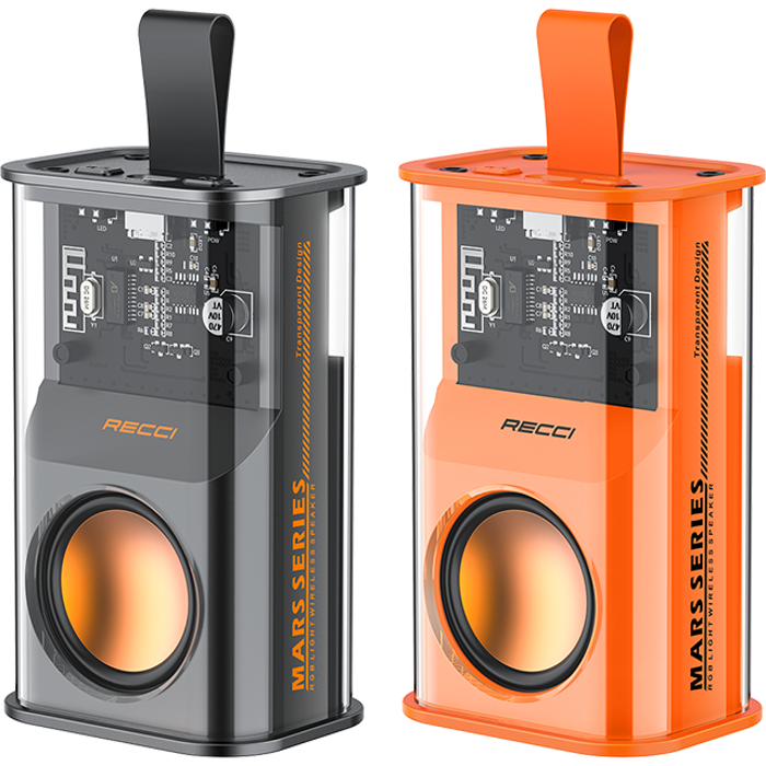 RECCI RSK-W30 Transparent Wireless Speaker with RGB Light